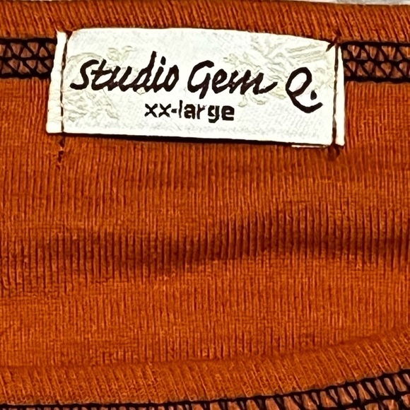 Y2K Halloween Knit Top Haunted House Pumpkins Cobwebs 2 sided Spooky Orange XXL - Picture 8 of 9